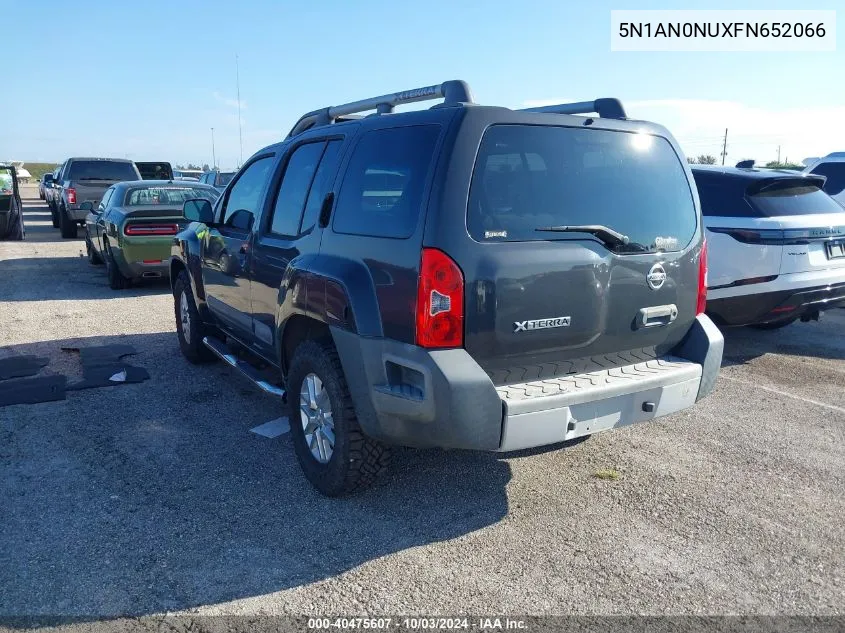 2015 Nissan Xterra S VIN: 5N1AN0NUXFN652066 Lot: 40475607