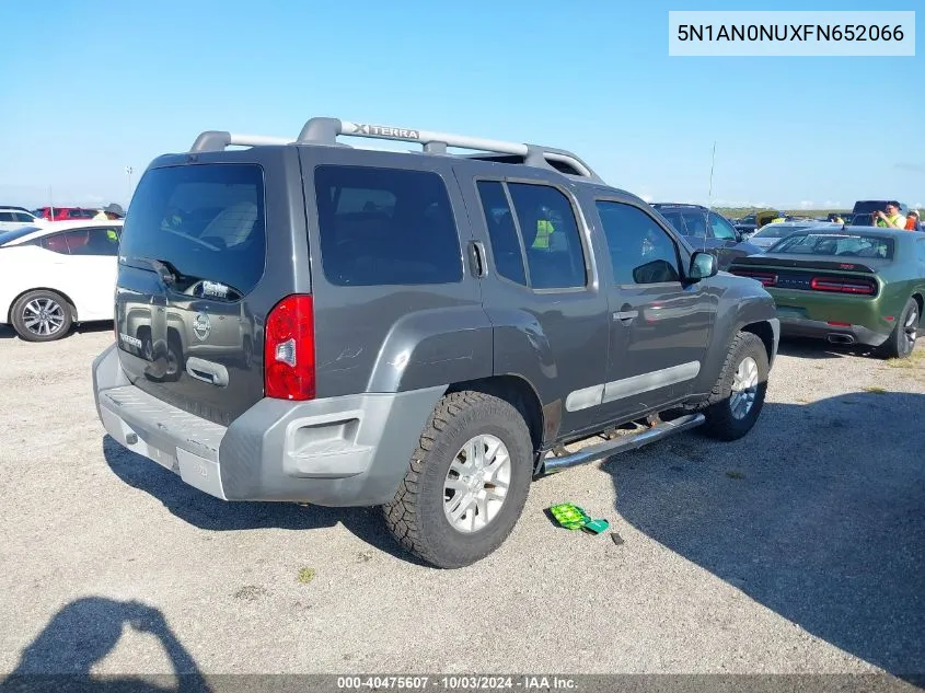 2015 Nissan Xterra S VIN: 5N1AN0NUXFN652066 Lot: 40475607