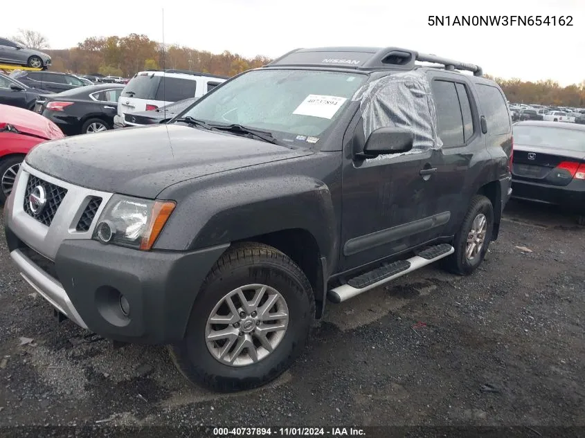 2015 Nissan Xterra S VIN: 5N1AN0NW3FN654162 Lot: 40737894