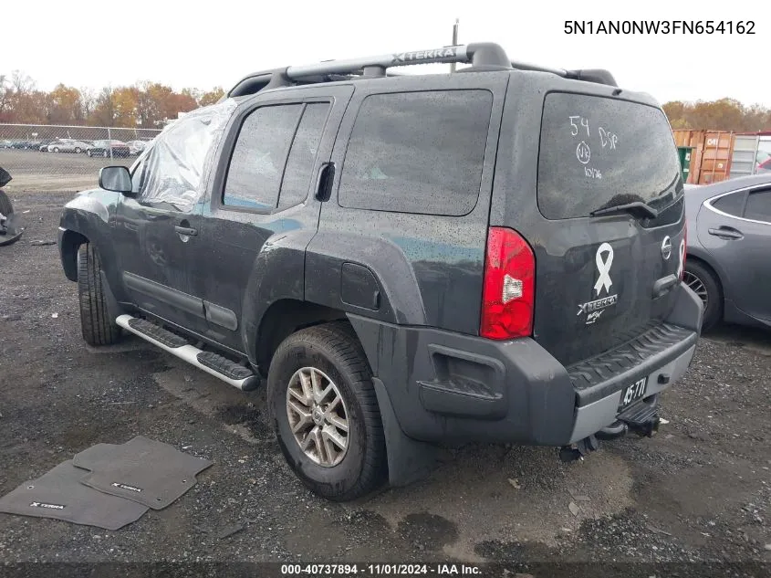 2015 Nissan Xterra S VIN: 5N1AN0NW3FN654162 Lot: 40737894