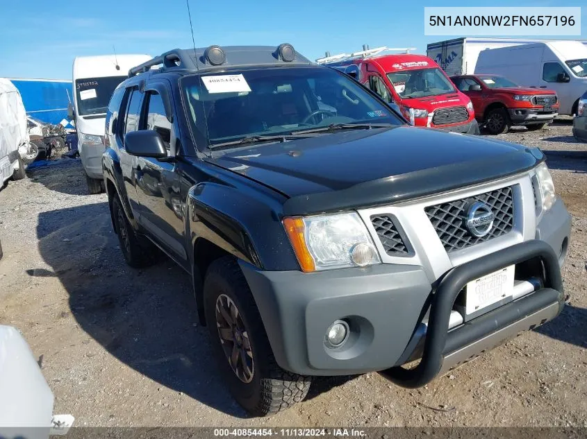 2015 Nissan Xterra Pro-4X VIN: 5N1AN0NW2FN657196 Lot: 40854454