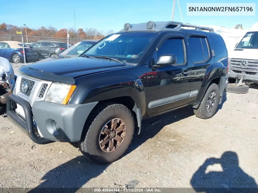 2015 Nissan Xterra Pro-4X VIN: 5N1AN0NW2FN657196 Lot: 40854454