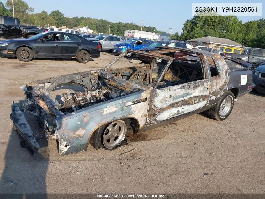 1987 Oldsmobile Cutlass Salon VIN: 2G3GK11Y9H2320561 Lot: 40316838