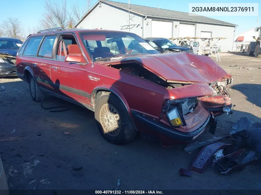 1990 Oldsmobile Cutlass Cruiser Sl VIN: 2G3AM84N0L2376911 Lot: 40791232