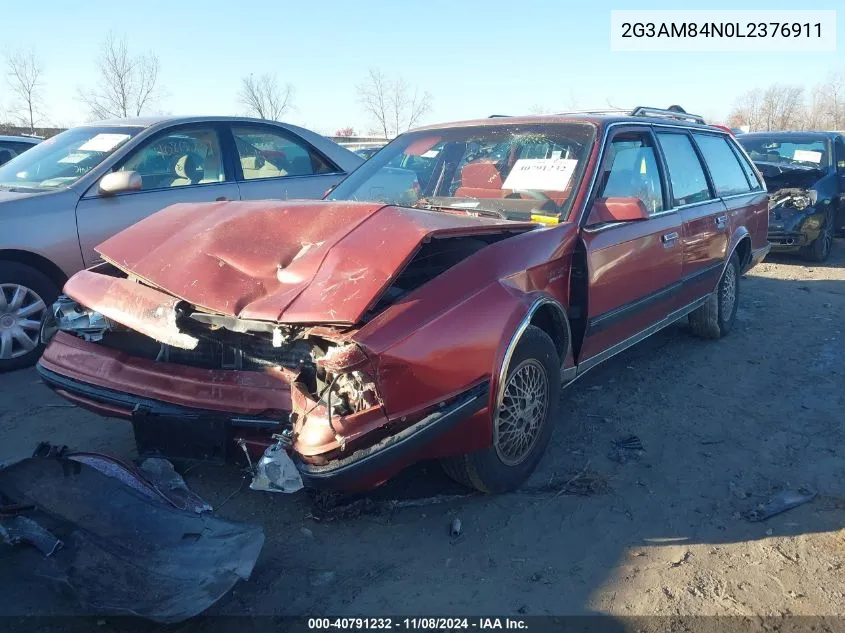 1990 Oldsmobile Cutlass Cruiser Sl VIN: 2G3AM84N0L2376911 Lot: 40791232