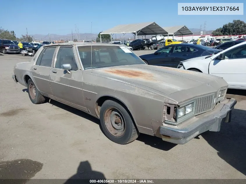 1984 Oldsmobile Delta 88 Royale Brougham VIN: 1G3AY69Y1EX317664 Lot: 40635430