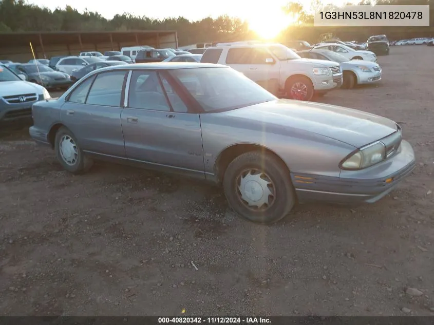 1992 Oldsmobile 88 Royale VIN: 1G3HN53L8N1820478 Lot: 40820342