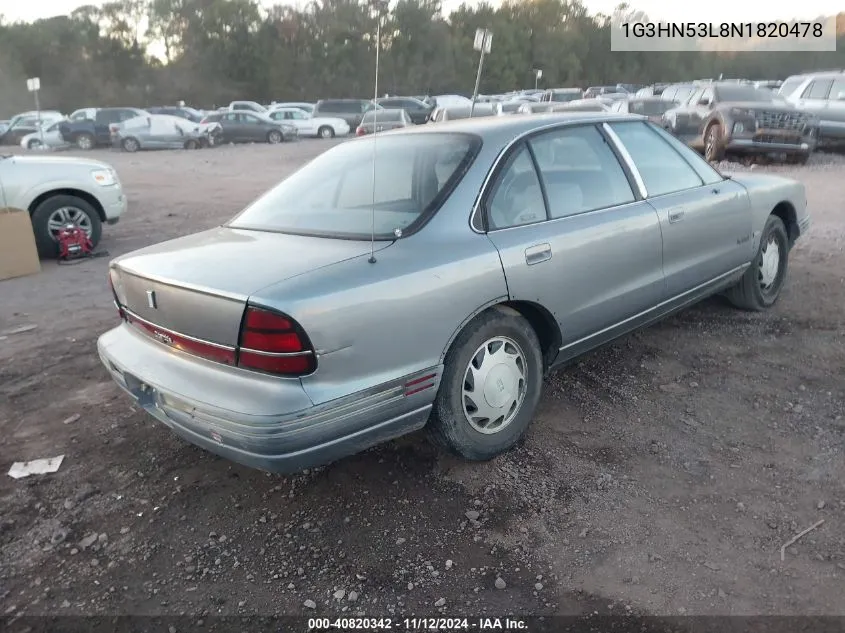 1992 Oldsmobile 88 Royale VIN: 1G3HN53L8N1820478 Lot: 40820342