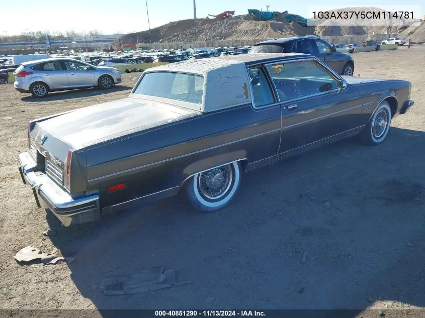 1982 Oldsmobile 98 Regency VIN: 1G3AX37Y5CM114781 Lot: 40851290