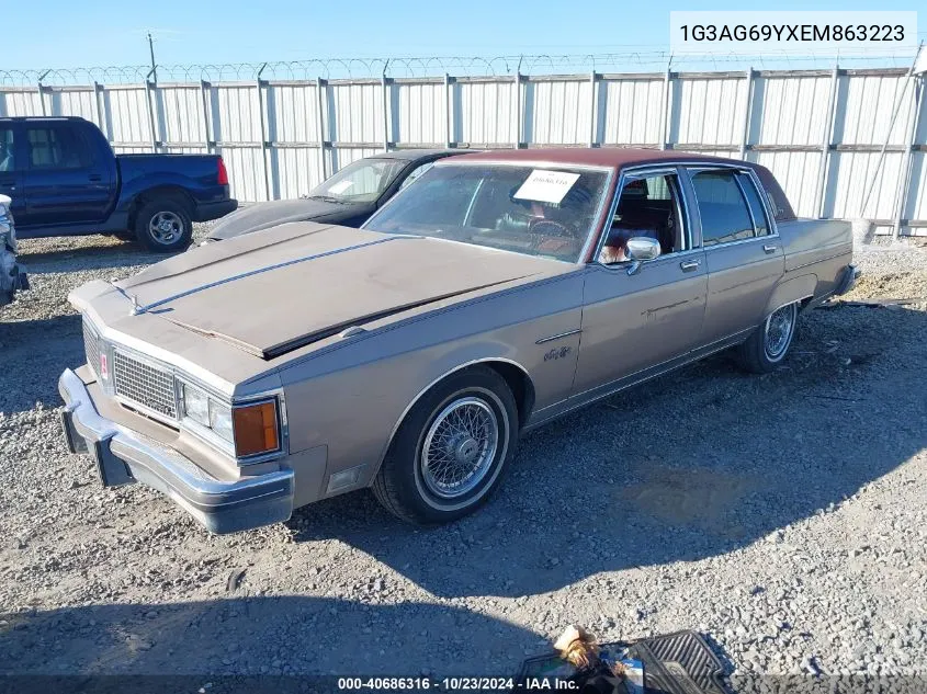 1984 Oldsmobile 98 Regency VIN: 1G3AG69YXEM863223 Lot: 40686316