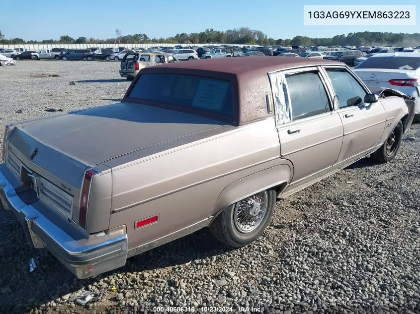 1984 Oldsmobile 98 Regency VIN: 1G3AG69YXEM863223 Lot: 40686316