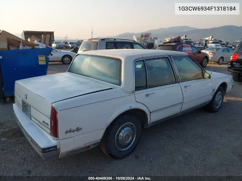 1985 Oldsmobile 98 Regency Brougham VIN: 1G3CW6934F1318184 Lot: 40489300