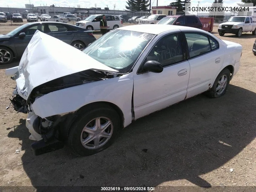 1G3NK52T6XC346244 1999 Oldsmobile Alero Gx