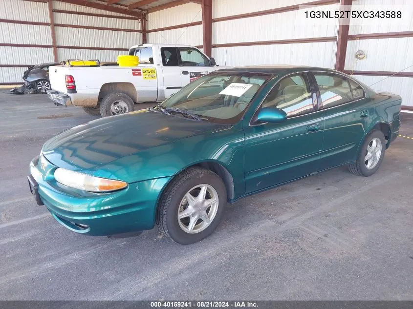 1999 Oldsmobile Alero Gl VIN: 1G3NL52T5XC343588 Lot: 40159241