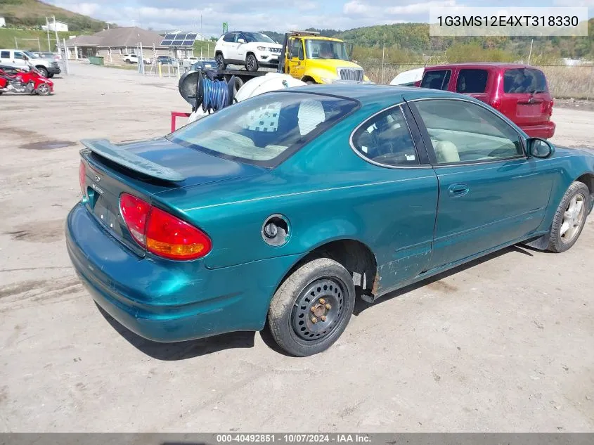 1999 Oldsmobile Alero VIN: 1G3MS12E4XT318330 Lot: 40492851