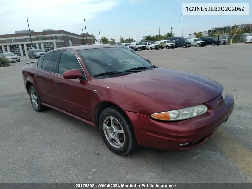 2002 Oldsmobile Alero Gl VIN: 1G3NL52E82C202069 Lot: 20175392