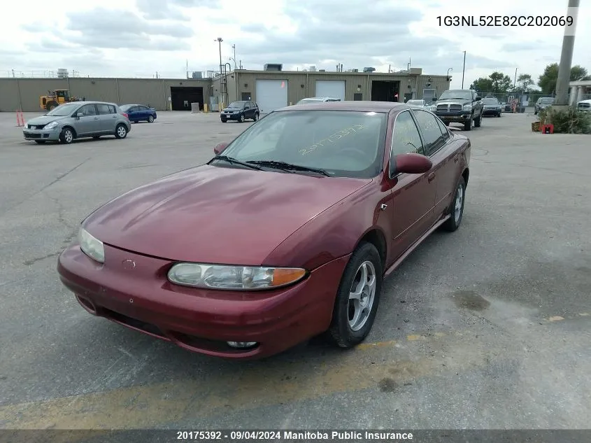 1G3NL52E82C202069 2002 Oldsmobile Alero Gl