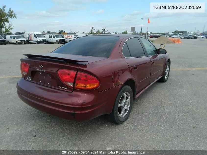 2002 Oldsmobile Alero Gl VIN: 1G3NL52E82C202069 Lot: 20175392