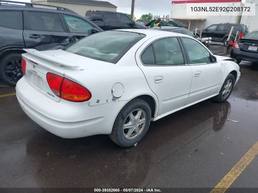 2002 Oldsmobile Alero Gl1 VIN: 1G3NL52E92C208172 Lot: 39352665