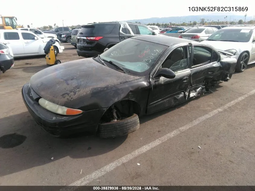 2002 Oldsmobile Alero Gx VIN: 1G3NK52F82C315869 Lot: 39379936