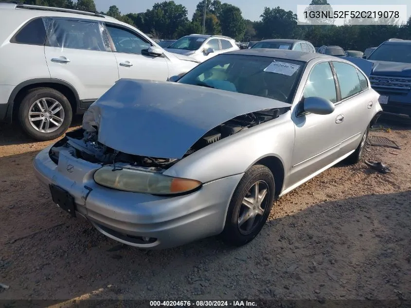 2002 Oldsmobile Alero Gl1 VIN: 1G3NL52F52C219078 Lot: 40204676