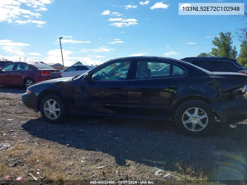 2002 Oldsmobile Alero Gl1 VIN: 1G3NL52E72C102948 Lot: 40532466