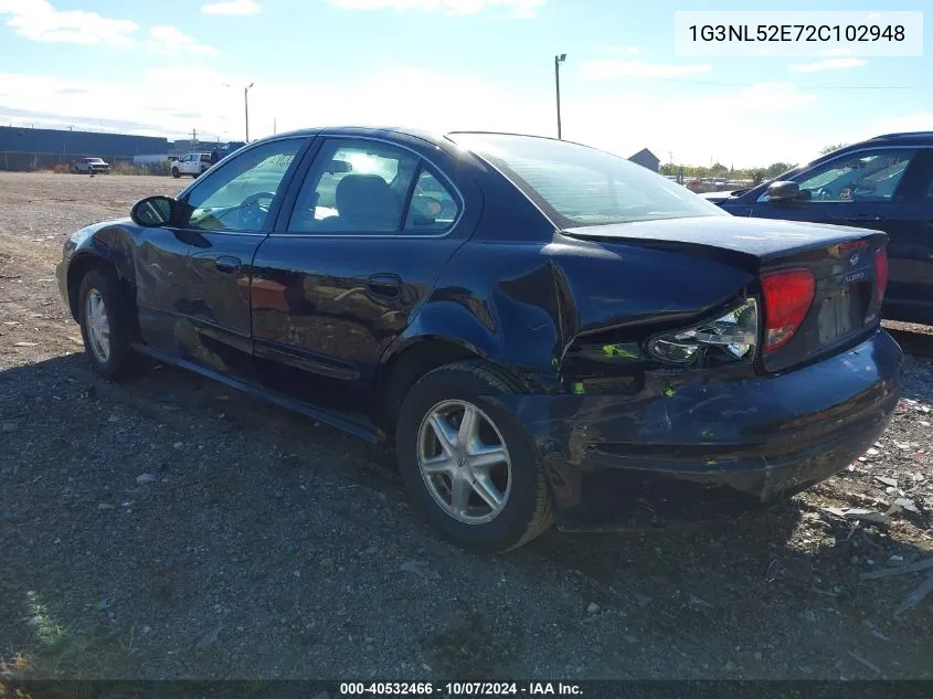 2002 Oldsmobile Alero Gl1 VIN: 1G3NL52E72C102948 Lot: 40532466