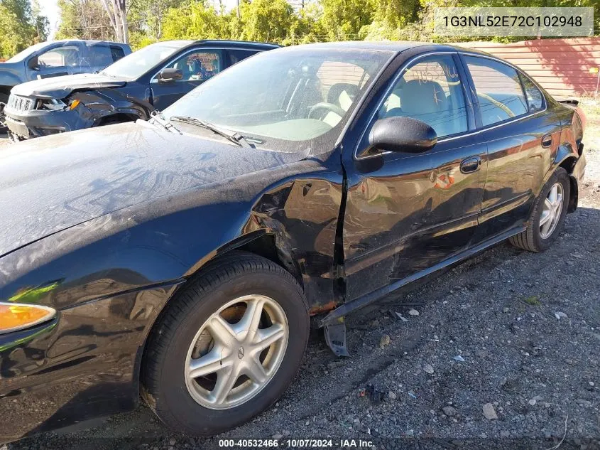 2002 Oldsmobile Alero Gl1 VIN: 1G3NL52E72C102948 Lot: 40532466