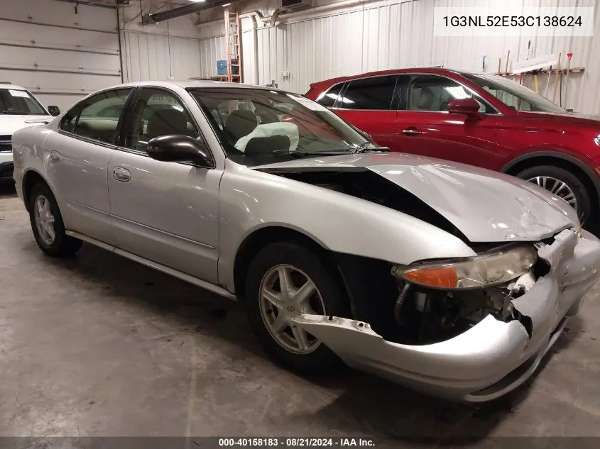 1G3NL52E53C138624 2003 Oldsmobile Alero Gl1