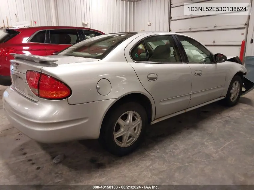 1G3NL52E53C138624 2003 Oldsmobile Alero Gl1