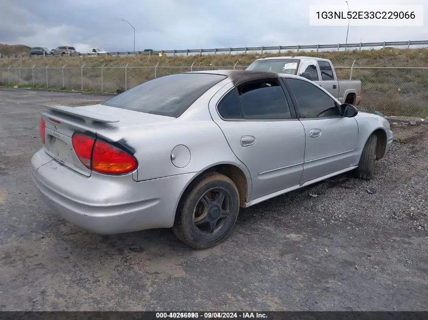 2003 Oldsmobile Alero Gl2 VIN: 1G3NL52E33C229066 Lot: 40266093