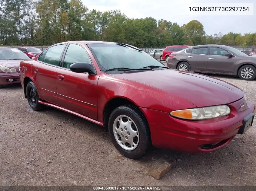 2003 Oldsmobile Alero Gx VIN: 1G3NK52F73C297754 Lot: 40603017