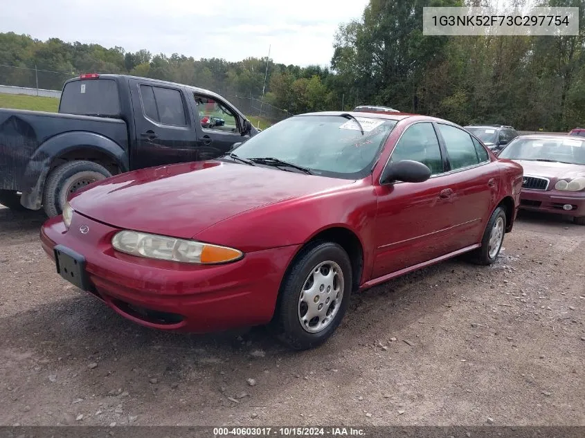 2003 Oldsmobile Alero Gx VIN: 1G3NK52F73C297754 Lot: 40603017