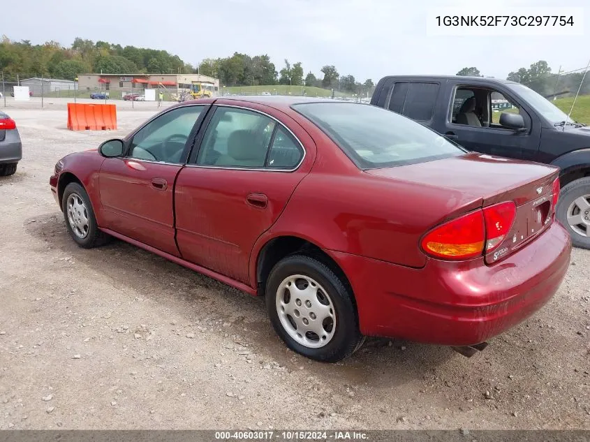 2003 Oldsmobile Alero Gx VIN: 1G3NK52F73C297754 Lot: 40603017