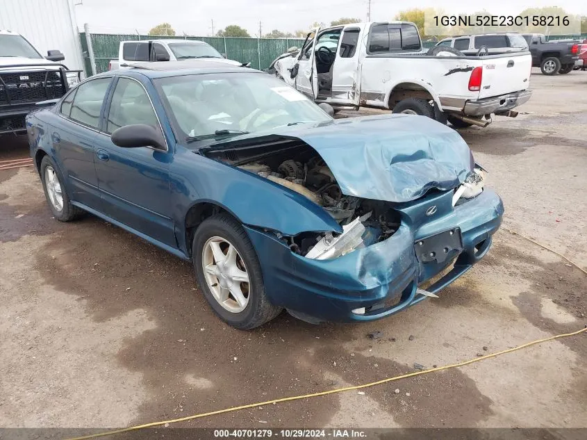 2003 Oldsmobile Alero Gl2 VIN: 1G3NL52E23C158216 Lot: 40701279