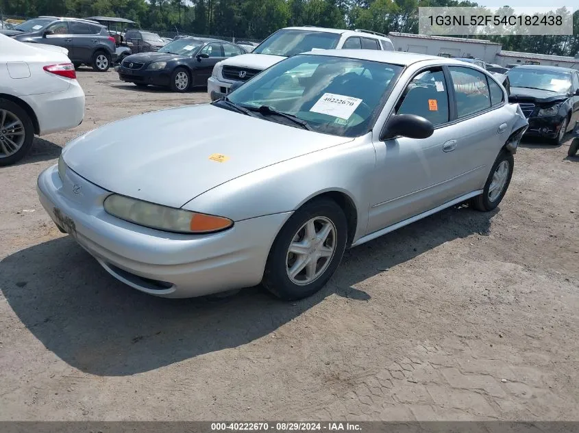 1G3NL52F54C182438 2004 Oldsmobile Alero Gl1