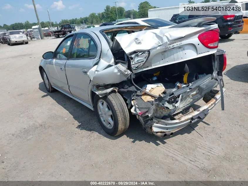 2004 Oldsmobile Alero Gl1 VIN: 1G3NL52F54C182438 Lot: 40222670