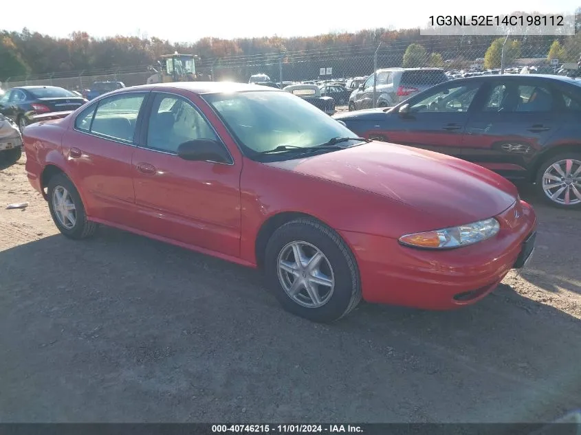 2004 Oldsmobile Alero Gl1 VIN: 1G3NL52E14C198112 Lot: 40746215