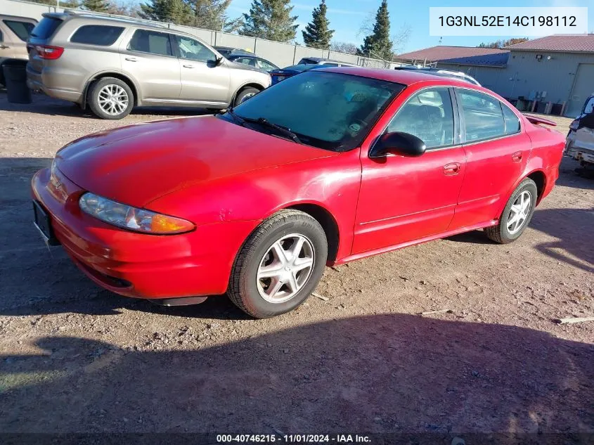 2004 Oldsmobile Alero Gl1 VIN: 1G3NL52E14C198112 Lot: 40746215