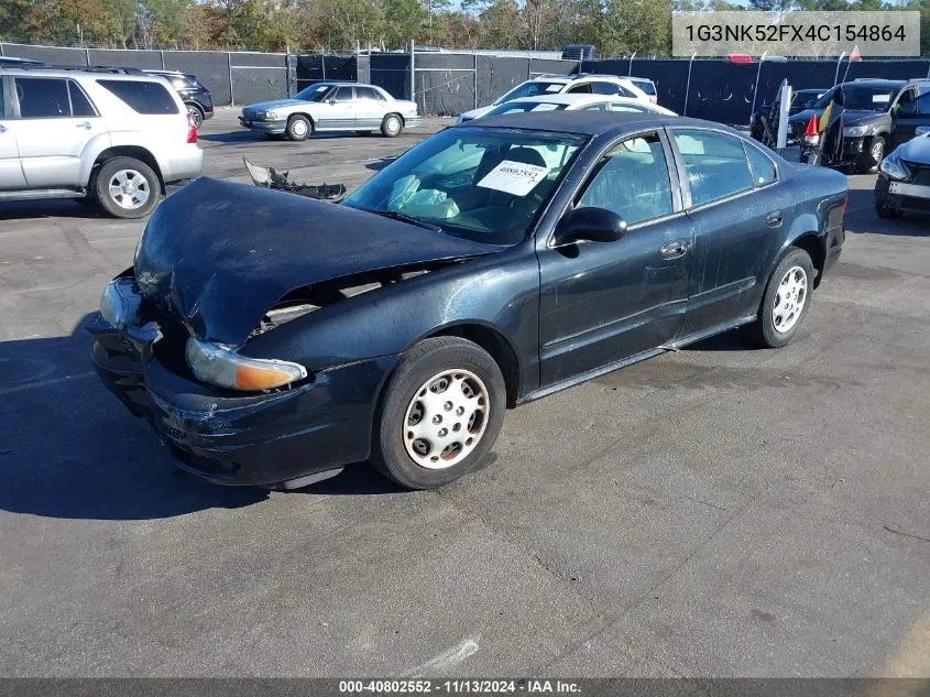 2004 Oldsmobile Alero Gx VIN: 1G3NK52FX4C154864 Lot: 40802552