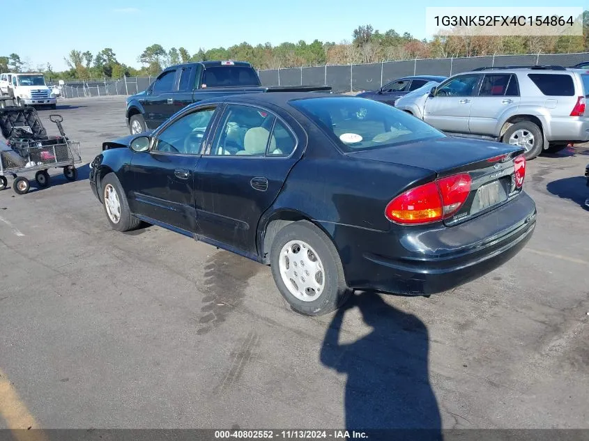 2004 Oldsmobile Alero Gx VIN: 1G3NK52FX4C154864 Lot: 40802552