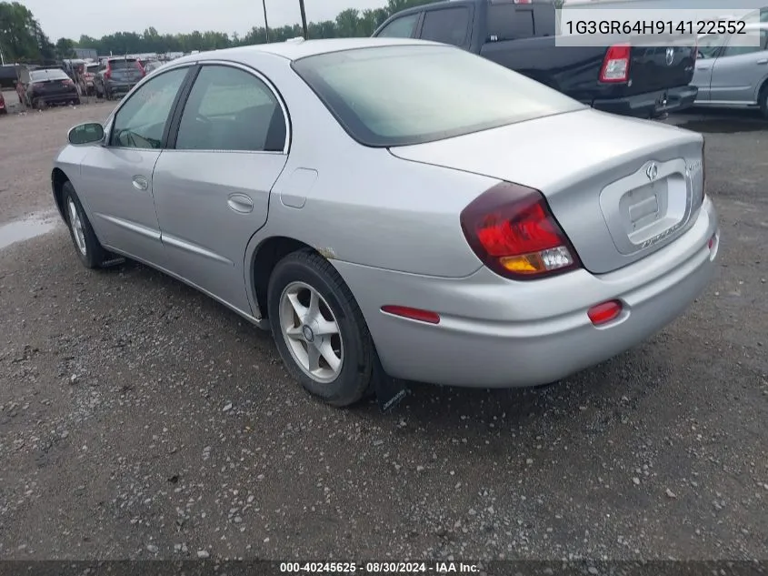 2001 Oldsmobile Aurora 3.5 VIN: 1G3GR64H914122552 Lot: 40245625