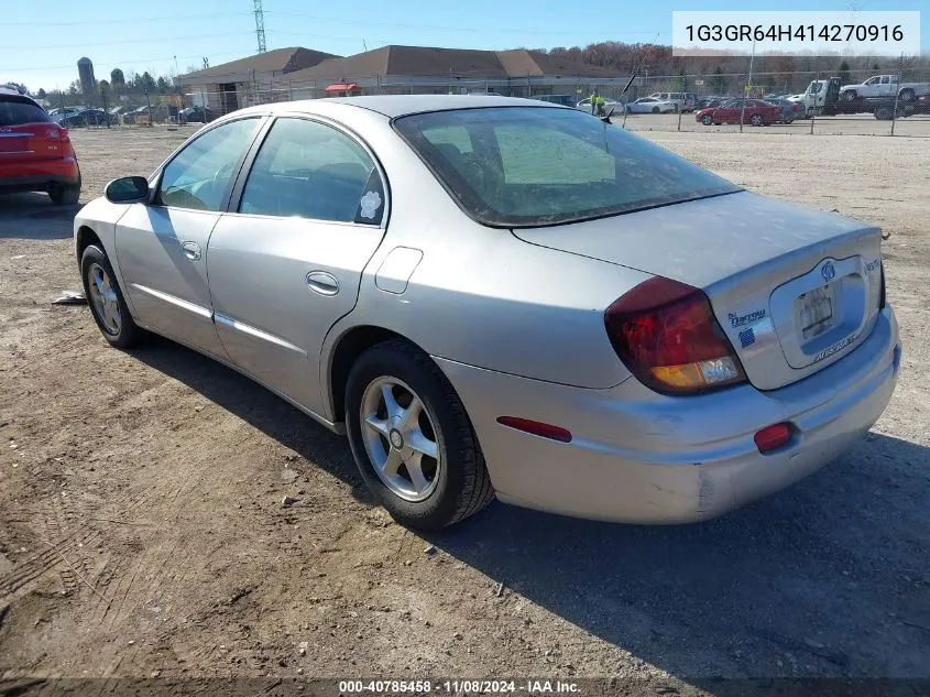 2001 Oldsmobile Aurora 3.5 VIN: 1G3GR64H414270916 Lot: 40785458