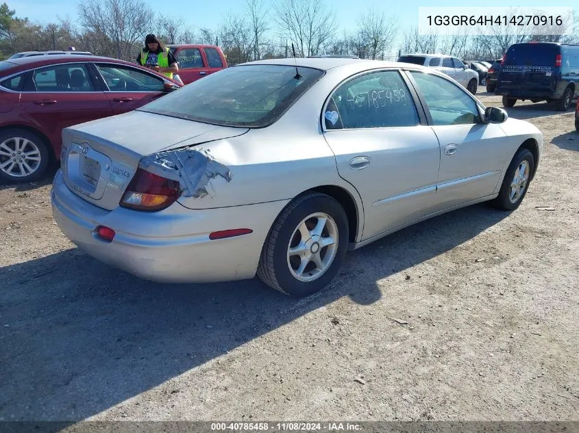 2001 Oldsmobile Aurora 3.5 VIN: 1G3GR64H414270916 Lot: 40785458