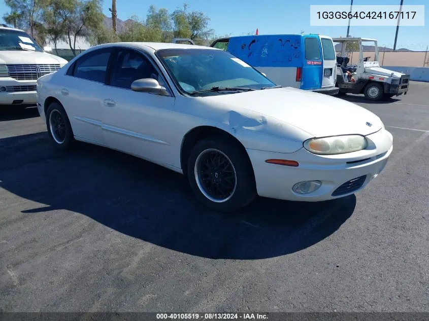 2002 Oldsmobile Aurora 4.0 VIN: 1G3GS64C424167117 Lot: 40105519