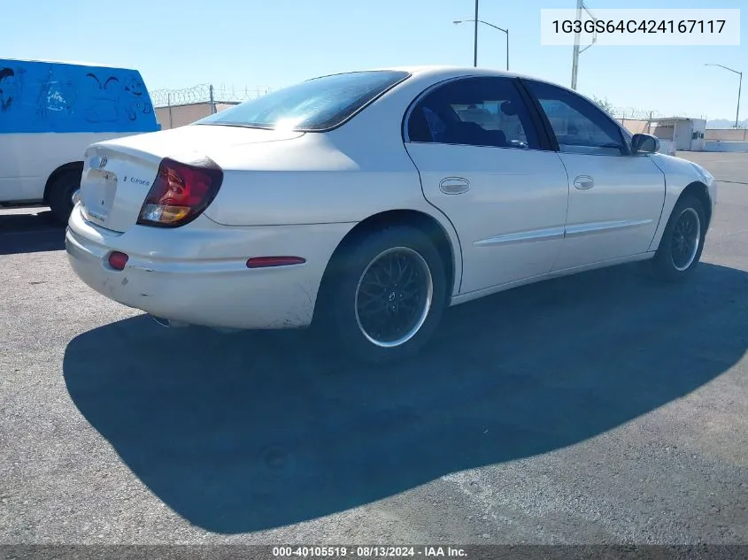 2002 Oldsmobile Aurora 4.0 VIN: 1G3GS64C424167117 Lot: 40105519