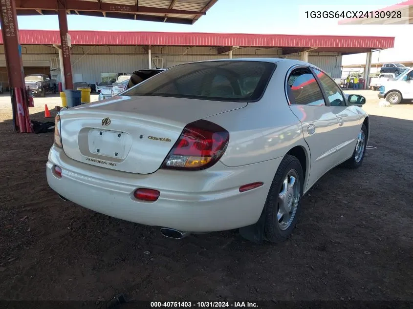 2002 Oldsmobile Aurora 4.0 VIN: 1G3GS64CX24130928 Lot: 40751403