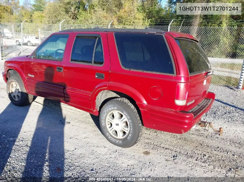 1996 Oldsmobile Bravada VIN: 1GHDT13W1T2701244 Lot: 40540643