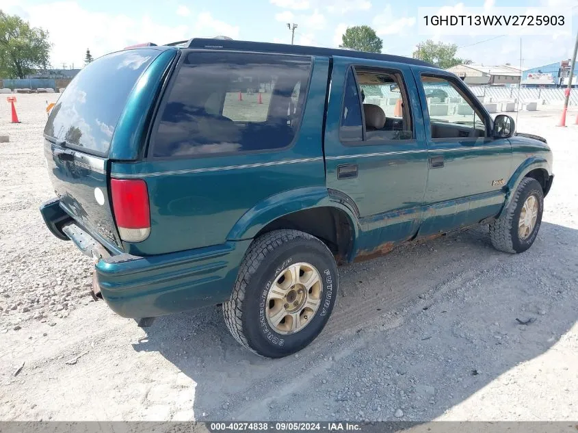 1997 Oldsmobile Bravada VIN: 1GHDT13WXV2725903 Lot: 40274838