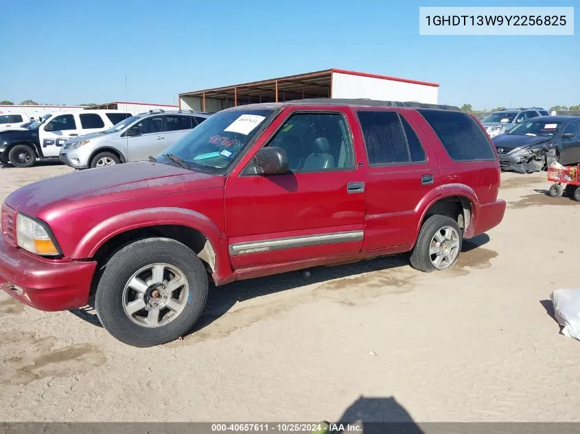 2000 Oldsmobile Bravada VIN: 1GHDT13W9Y2256825 Lot: 40657611